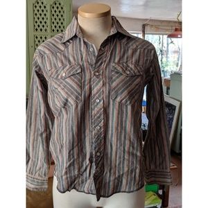 Vintage Wrangler Western pearl snap button shirt